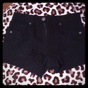 Jean high waist shorts !